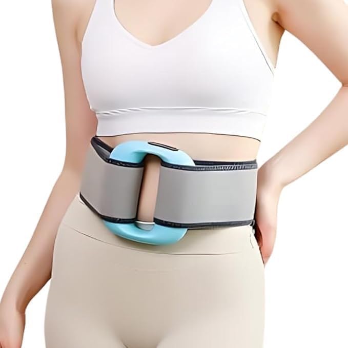 Belly Fat Massager Belt | belly fat burner | bitrontix belly fat burner & body shaper Handheld Wearable Vibration Massage Ring with Adjustable Belt, Digital Display, USB Charging Cable